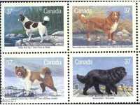 Чисти марки  Кучета 1988 от Канада