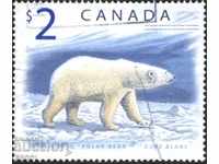 Клеймована марка  Фауна Бяла Мечка  1998  от Канада
