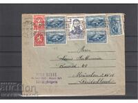 BULGARIA TRAVELED ENVELOPE SOFIA GERMANY 2 Lv BOTEV and others 1926