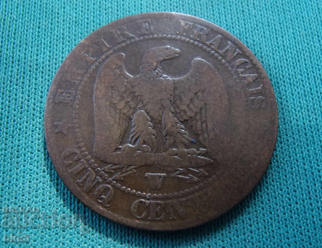Γαλλία 5 Santim 1856 W Σπάνιο νόμισμα με τιμή € 3.07 | 6.00 BGN