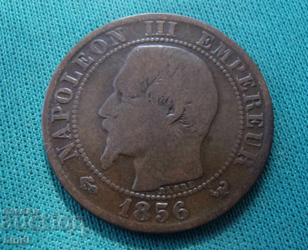Franța 5 Santim 1856 W Monedă rară
