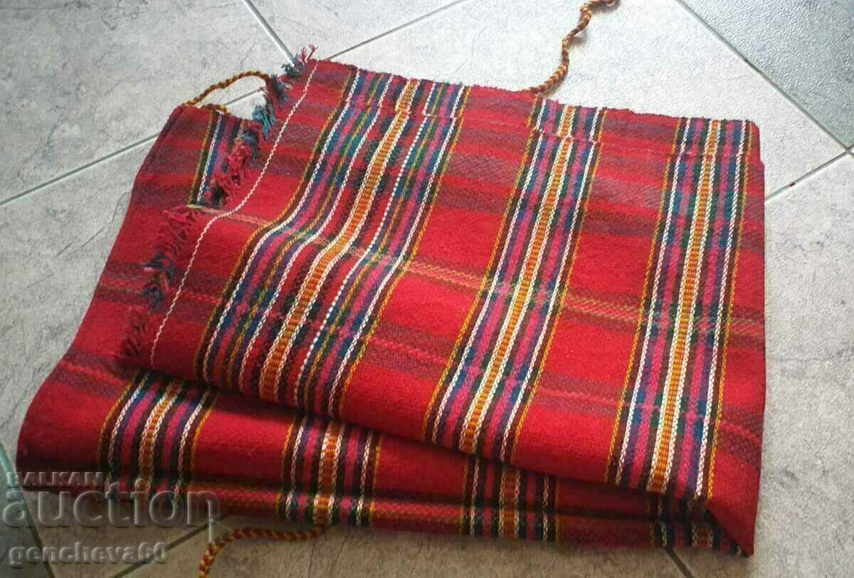 Authentic Hand-Woven Red Plaid Apron - 7 Authentic Hand-Woven Red Plaid Apron - 7