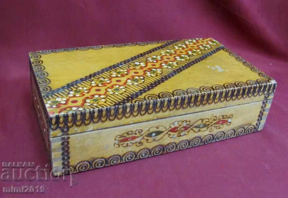 30s Wooden Jewelry Box handmade