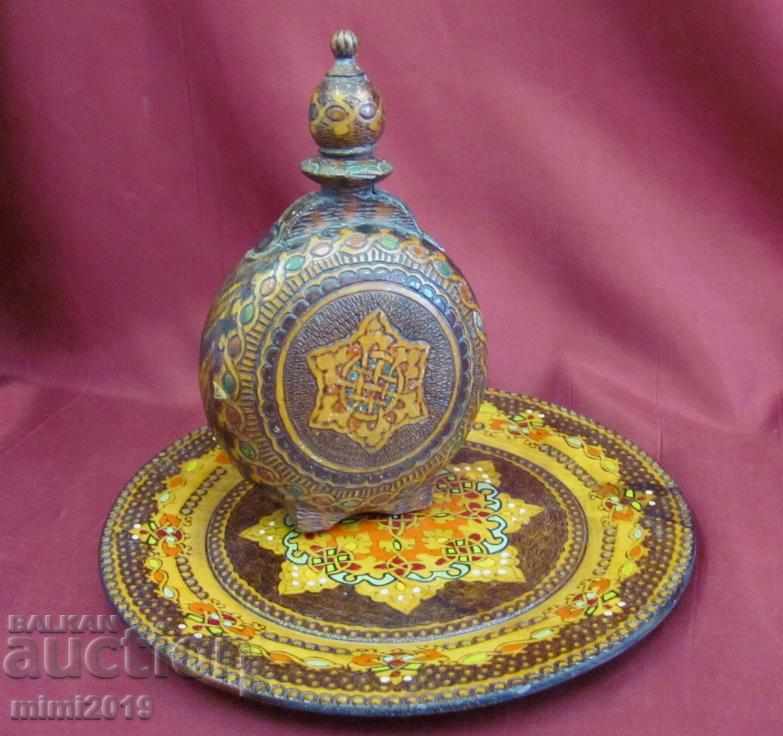 Χειροποίητη πλάκα χειροποίητης λαϊκής τέχνης και κάδος με τιμή 25.00 BGN | € 12.78 Χειροποίητη πλάκα χειροποίητης λαϊκής τέχνης και κάδος με τιμή 25.00 BGN | € 12.78