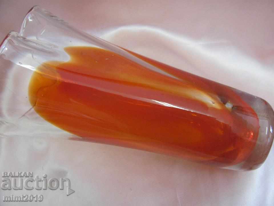 Auction Old Crystal Vase handmade Auction Old Crystal Vase handmade