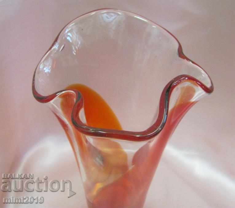 Old Crystal Vase handmade - 5 Old Crystal Vase handmade - 5