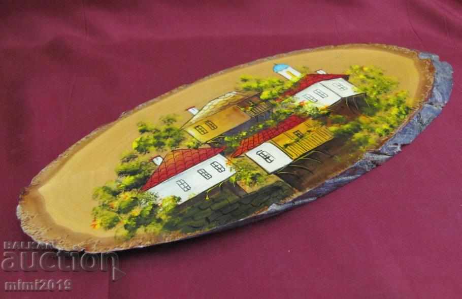 Original Painting - Wide Bow Oil on Wood Bulgaria with price 25.00 BGN | € 12.78 Original Painting - Wide Bow Oil on Wood Bulgaria with price 25.00 BGN | € 12.78