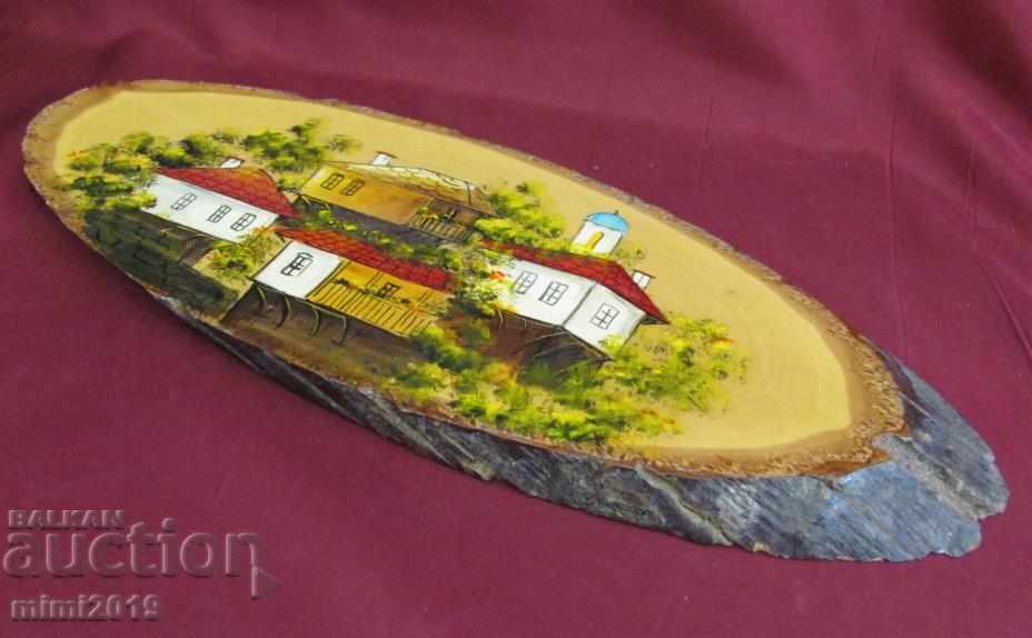 Delivery of Original Painting - Wide Bow Oil on Wood Bulgaria Delivery of Original Painting - Wide Bow Oil on Wood Bulgaria