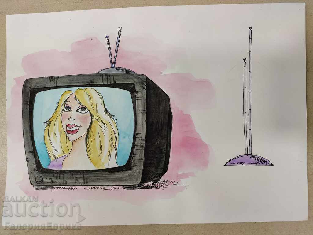 Съвременна карикатура  "TV"