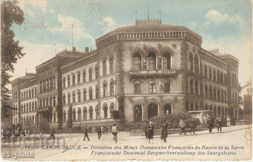 Old postcard - France, Saarbrück - view