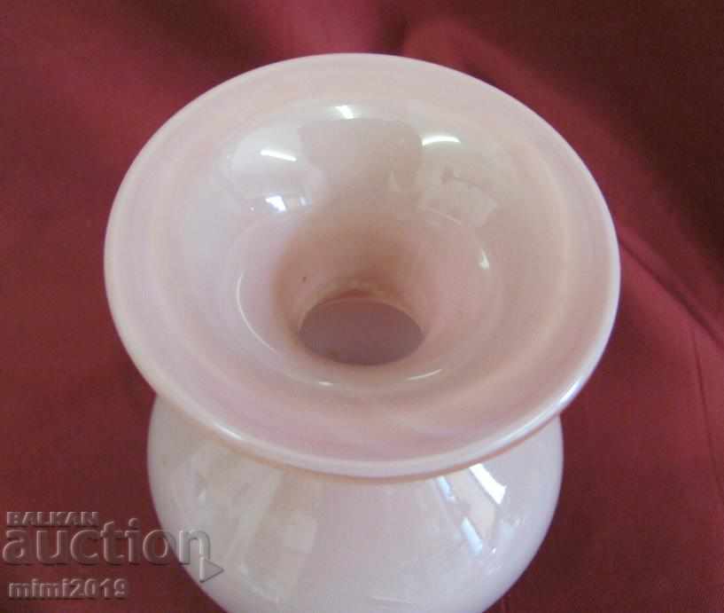 Old Crystal Vase - pink crystal with price 30.00 BGN | € 15.34 Old Crystal Vase - pink crystal with price 30.00 BGN | € 15.34