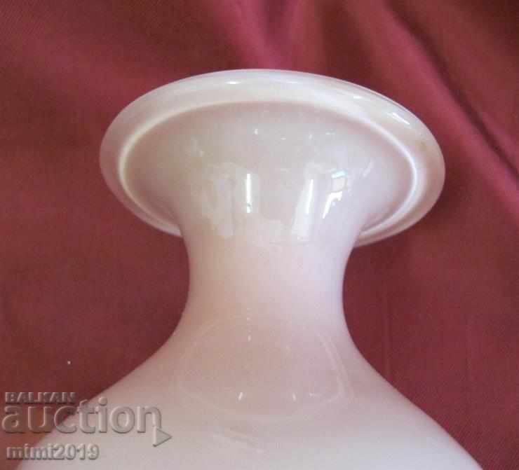 Old Crystal Vase - pink crystal - 6 Old Crystal Vase - pink crystal - 6