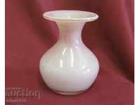 Old Crystal Vase - pink crystal
