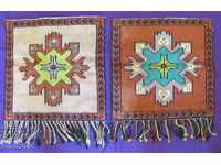 19th century Hand embroidered 2 pcs. Canteens