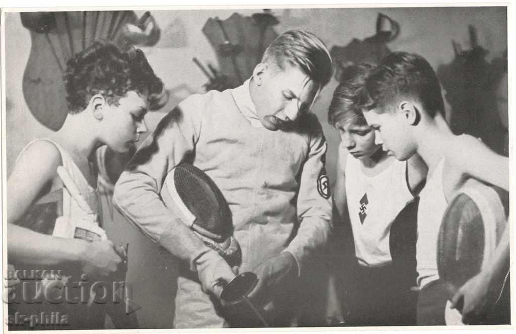 Стара снимка - Германска школа по фехтовка