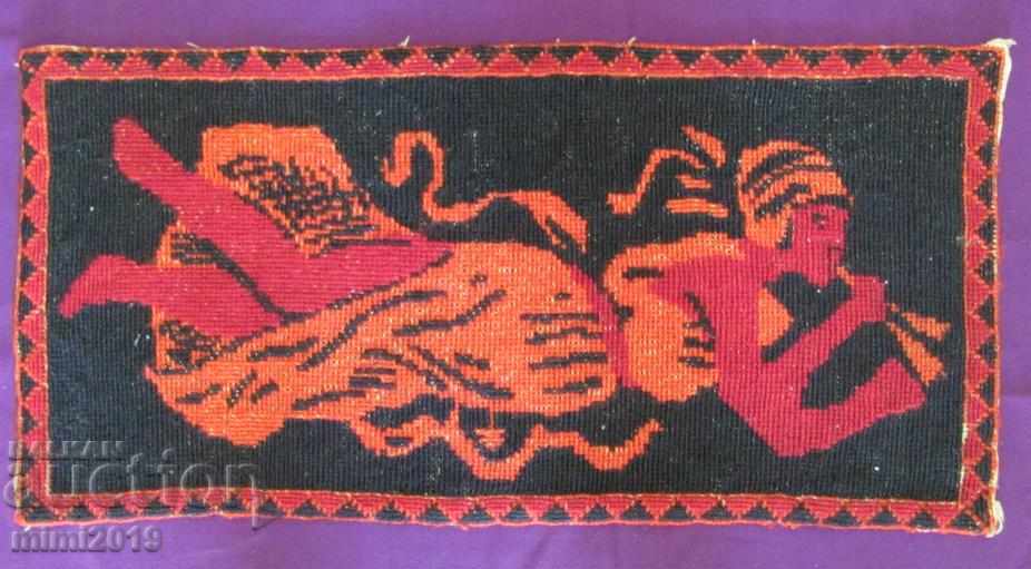 19th Century Hand Sheet Wool Tapestry