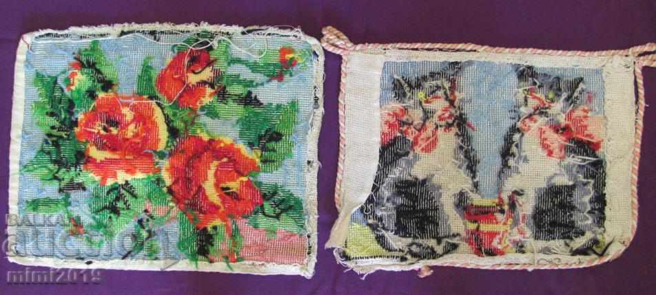 19th century 2 pcs. Hand Sewn Wool Tapestries - 6 19th century 2 pcs. Hand Sewn Wool Tapestries - 6