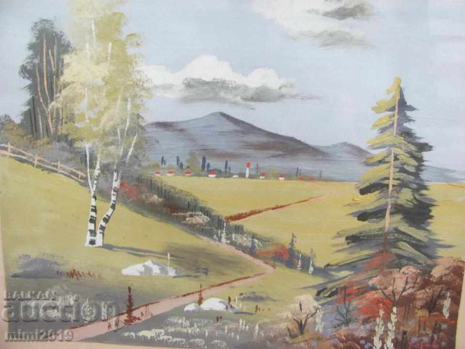 Old Painting oil on cardboard Signed Totev with price 60.00 BGN | € 30.68 Old Painting oil on cardboard Signed Totev with price 60.00 BGN | € 30.68