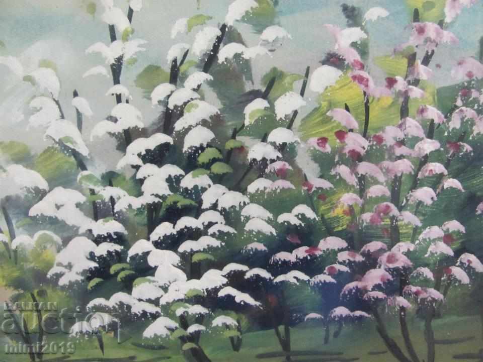 Delivery of Old Painting oil on cardboard Delivery of Old Painting oil on cardboard