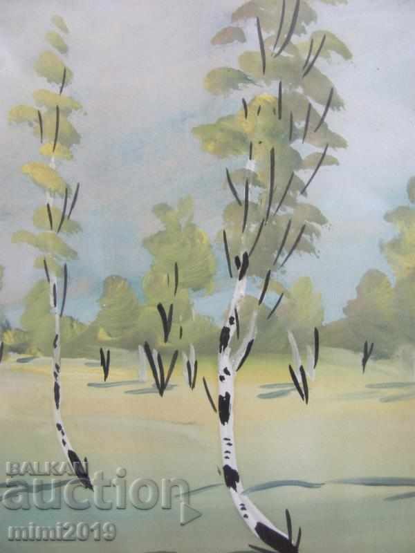 Delivery of Old Painting oil on cardboard Delivery of Old Painting oil on cardboard