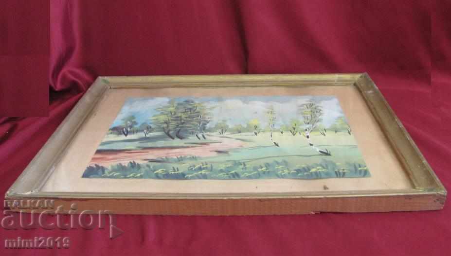 Old Painting oil on cardboard - 5 Old Painting oil on cardboard - 5