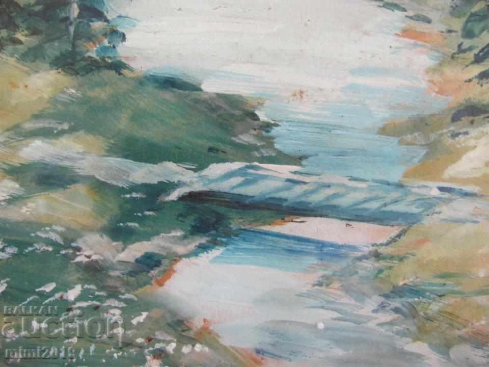 Delivery of Very Old Painting Signed oil on cardboard Delivery of Very Old Painting Signed oil on cardboard