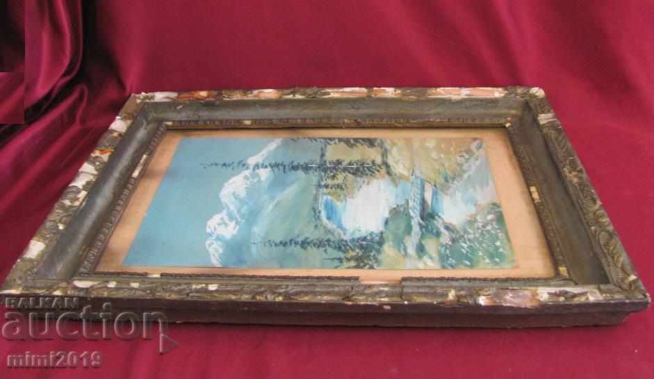 Very Old Painting Signed oil on cardboard - 6 Very Old Painting Signed oil on cardboard - 6