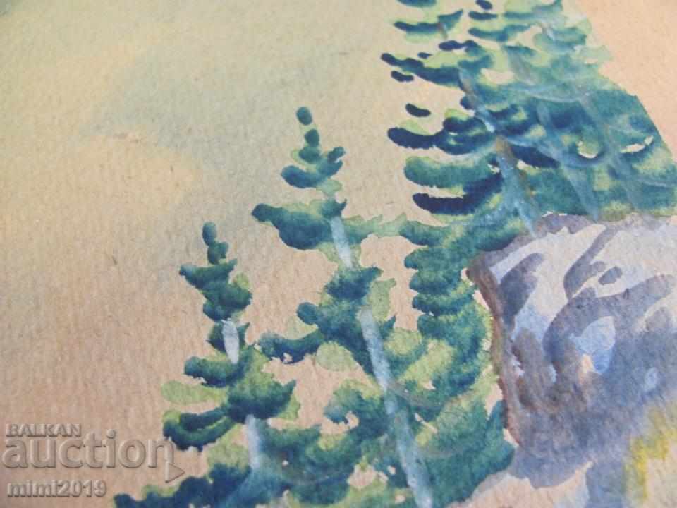 Very Old Watercolor Signed - 7