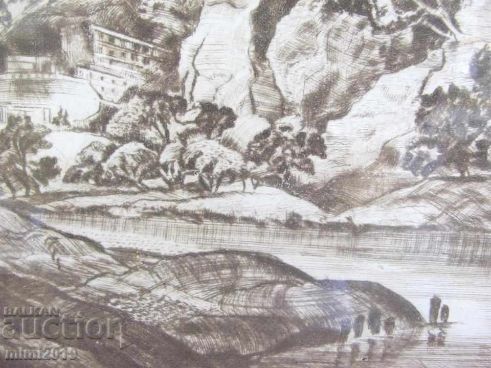 Original Engraving author's copy, signed Gavazov - 5 Original Engraving author's copy, signed Gavazov - 5