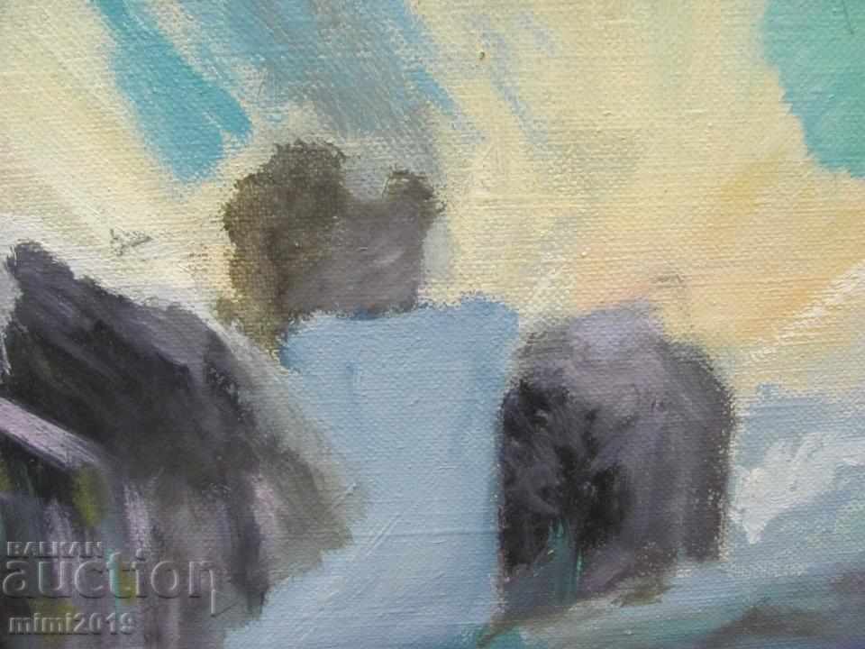 Delivery of Original Painting Abstract oil on canvas