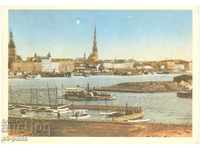 Carte poștală veche - Ediție nouă - Riga, Vedere generală