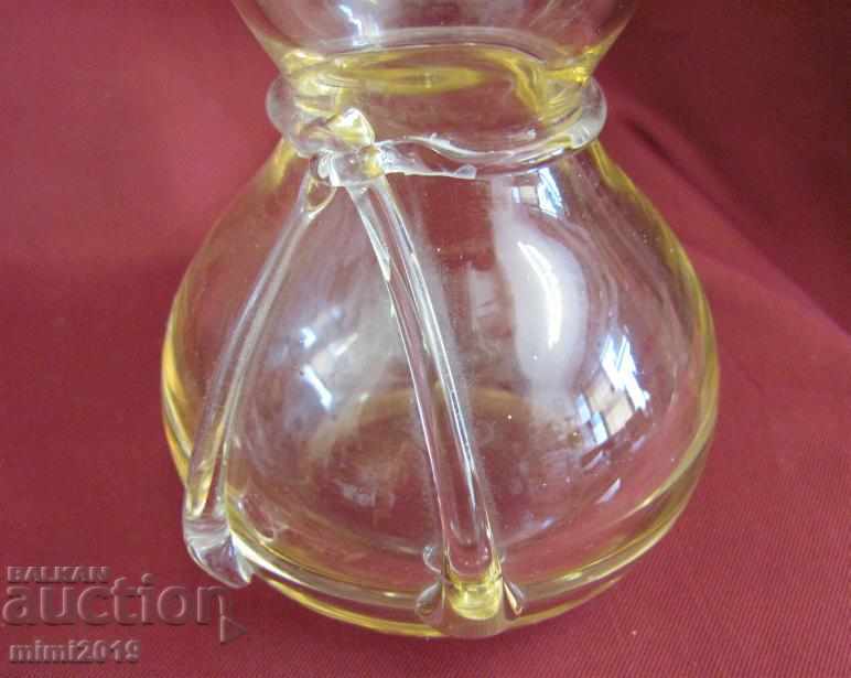 30s Art Deco Hand Grinded Crystal Vase - 5 30s Art Deco Hand Grinded Crystal Vase - 5