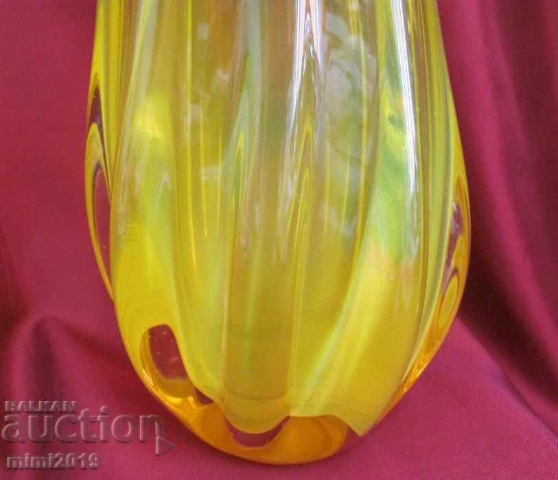 Δημοπρασία 30s Art Deco Χειροποίητο Κρύσταλλο Βάζο Δημοπρασία 30s Art Deco Χειροποίητο Κρύσταλλο Βάζο