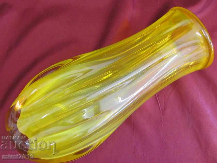 Παράδοση 30s Art Deco Χειροποίητο Κρύσταλλο Βάζο Παράδοση 30s Art Deco Χειροποίητο Κρύσταλλο Βάζο