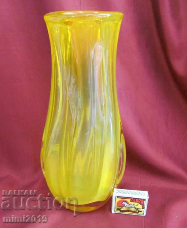 30s Art Deco Χειροποίητο Κρύσταλλο Βάζο - 7 30s Art Deco Χειροποίητο Κρύσταλλο Βάζο - 7