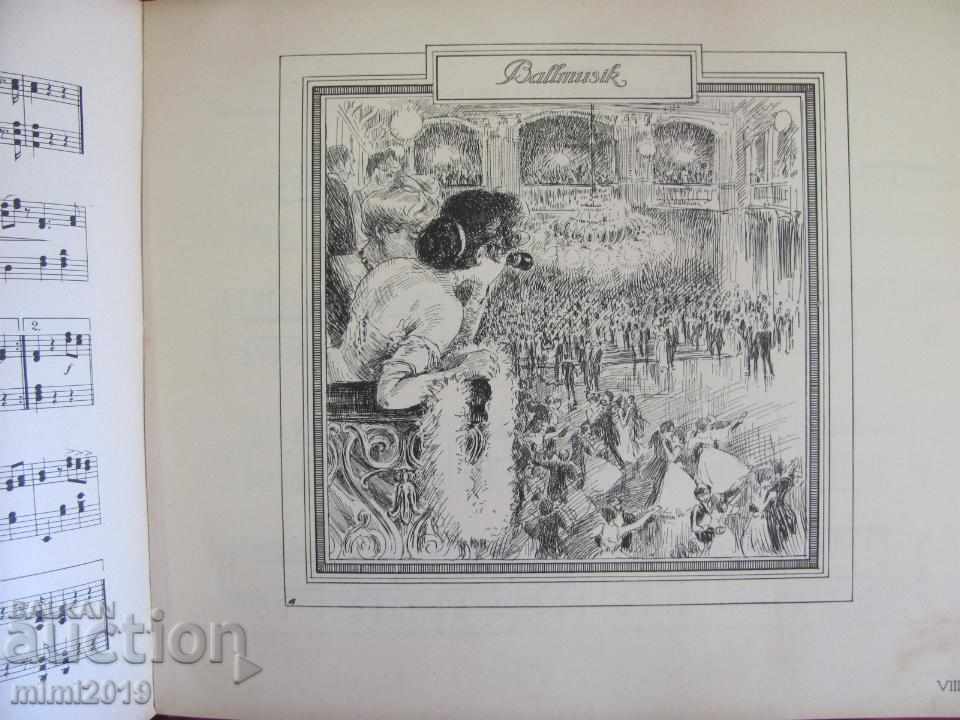 1913 Βιβλίο του χορού Wiener Lieder und Tanze σπάνιο - 7 1913 Βιβλίο του χορού Wiener Lieder und Tanze σπάνιο - 7