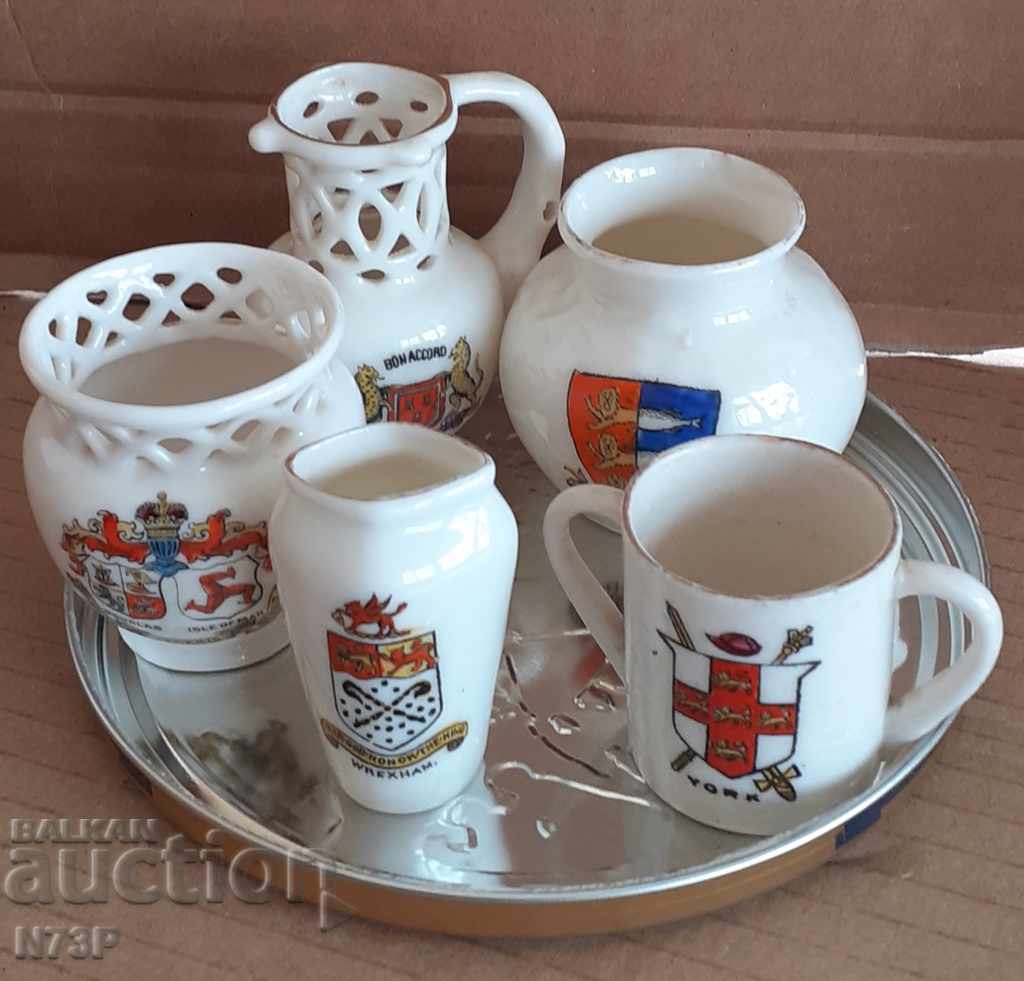 OLD ENGLISH MINES PORCELAIN. GERB. - 6 OLD ENGLISH MINES PORCELAIN. GERB. - 6