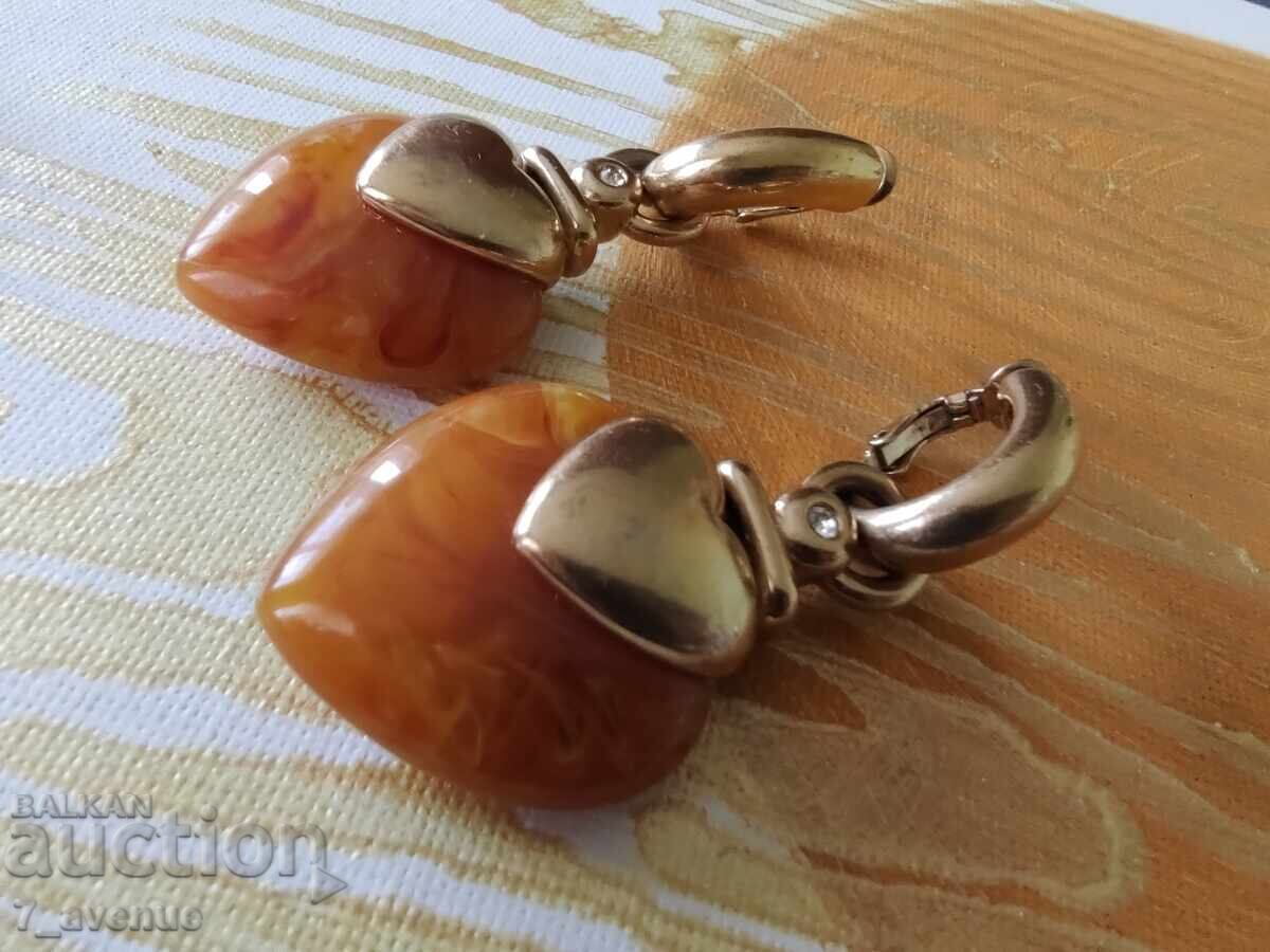 Catalin Earrings, Heart, Long, 1.05.2025 with price 99.00 BGN | € 50.62