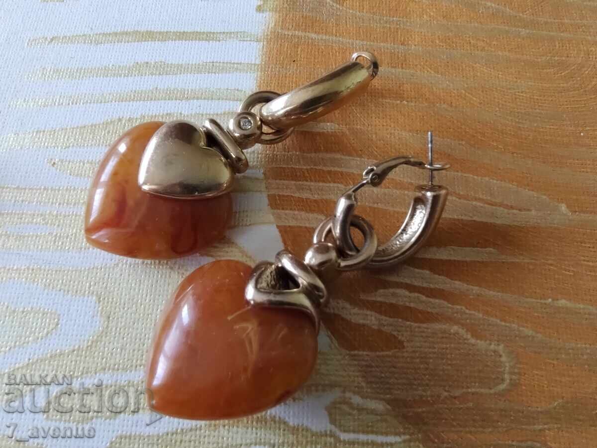 Delivery of Catalin Earrings, Heart, Long, 1.05.2025