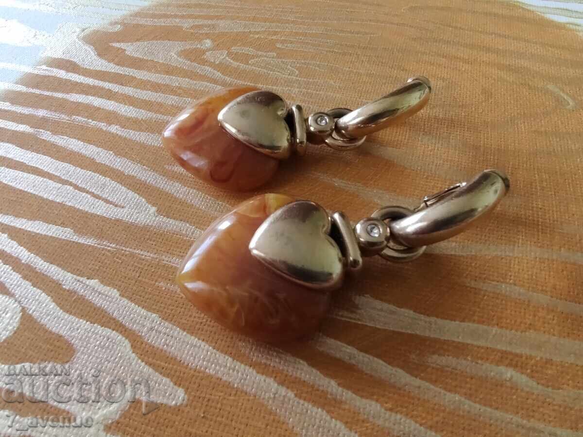 Catalin Earrings, Heart, Long, 1.05.2025 - 5