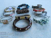 LOT Bracelets, 12 pieces, nice interesting