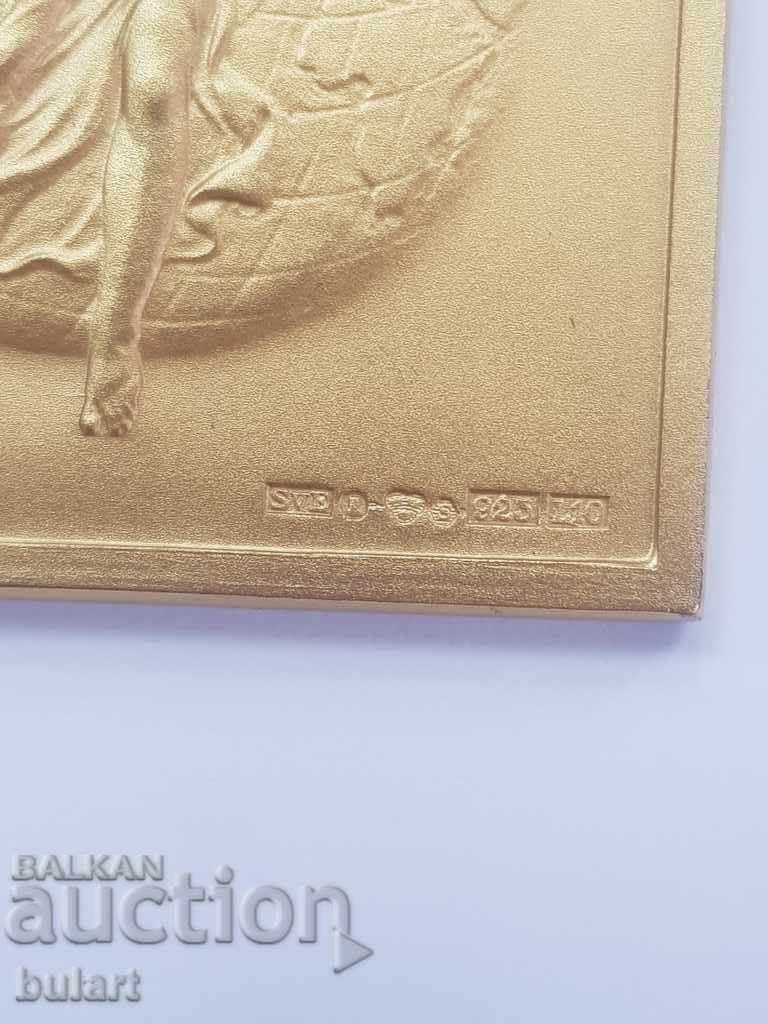 Auction  MEDAL PHILATELIC AWARD BOGOMIL NONOV 1986 Silver