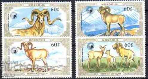 Set Mouflon brands, Mongolia, 1987, new, - 6 Set Mouflon brands, Mongolia, 1987, new, - 6