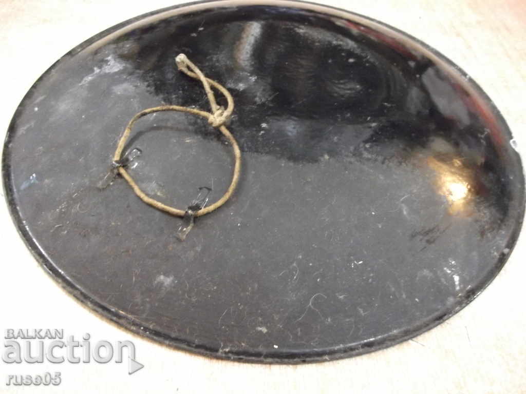 Auction Enamelled metal plate for wall Auction Enamelled metal plate for wall