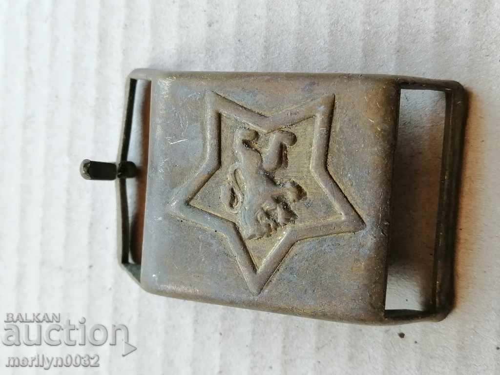 Δημοπρασία Χάλκινη σοσιαλιστική πόρπη ζώνης στρατιώτη