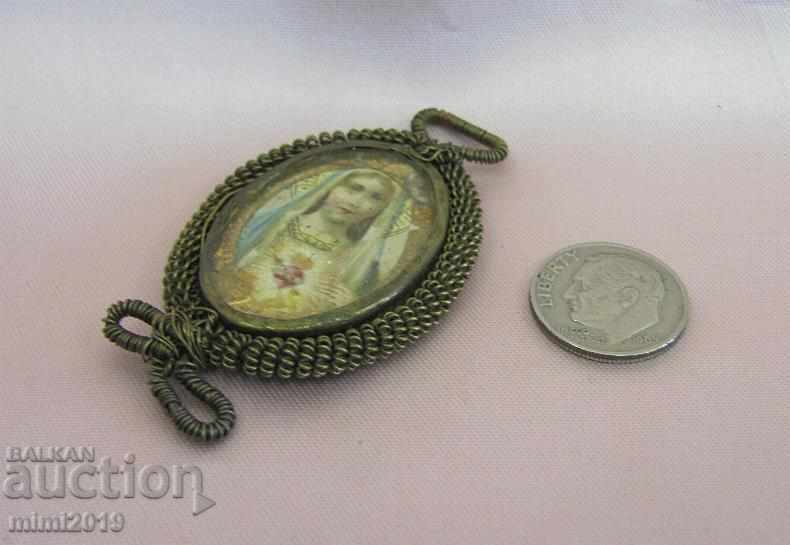 19th Century Gold Plated Breastplate Icon, Pendant - 6 19th Century Gold Plated Breastplate Icon, Pendant - 6