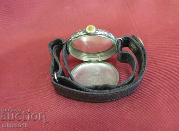 19th Century Watch Case Elgin Tivoli Gold Plated Leather Strap - 5 19th Century Watch Case Elgin Tivoli Gold Plated Leather Strap - 5