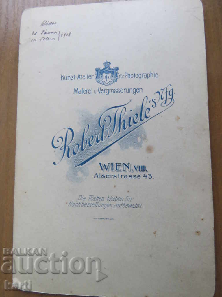 Auction OLD PHOTOGRAPHY - CARDBOARD - VIENNA Auction OLD PHOTOGRAPHY - CARDBOARD - VIENNA