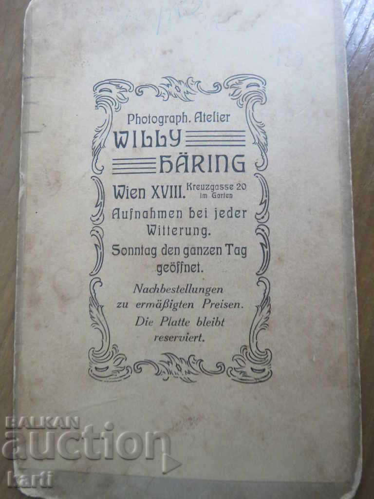Auction OLD PHOTOGRAPHY - CARDBOARD - VIENNA Auction OLD PHOTOGRAPHY - CARDBOARD - VIENNA