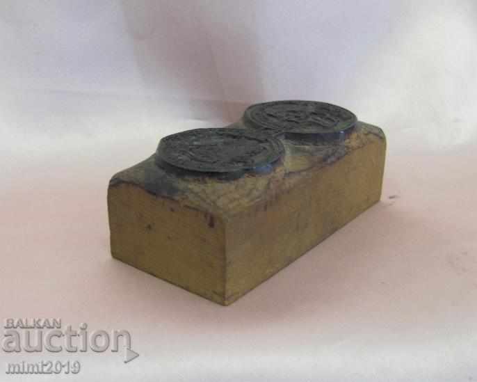 19 век Дървен Печат за Римски Монети Н.Мушмов много рядък - 5 19 век Дървен Печат за Римски Монети Н.Мушмов много рядък - 5
